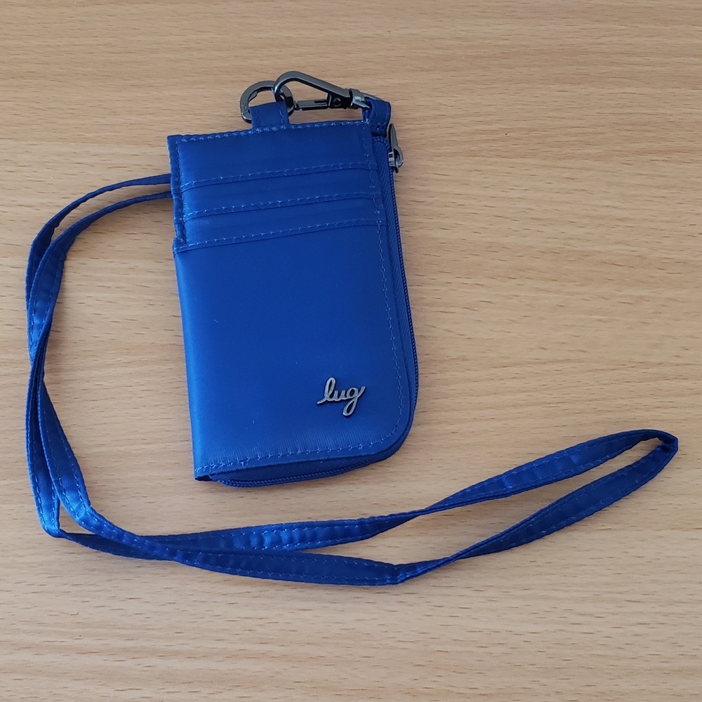 LUG Twister RFID Wallet Lanyard Cobalt Blue
